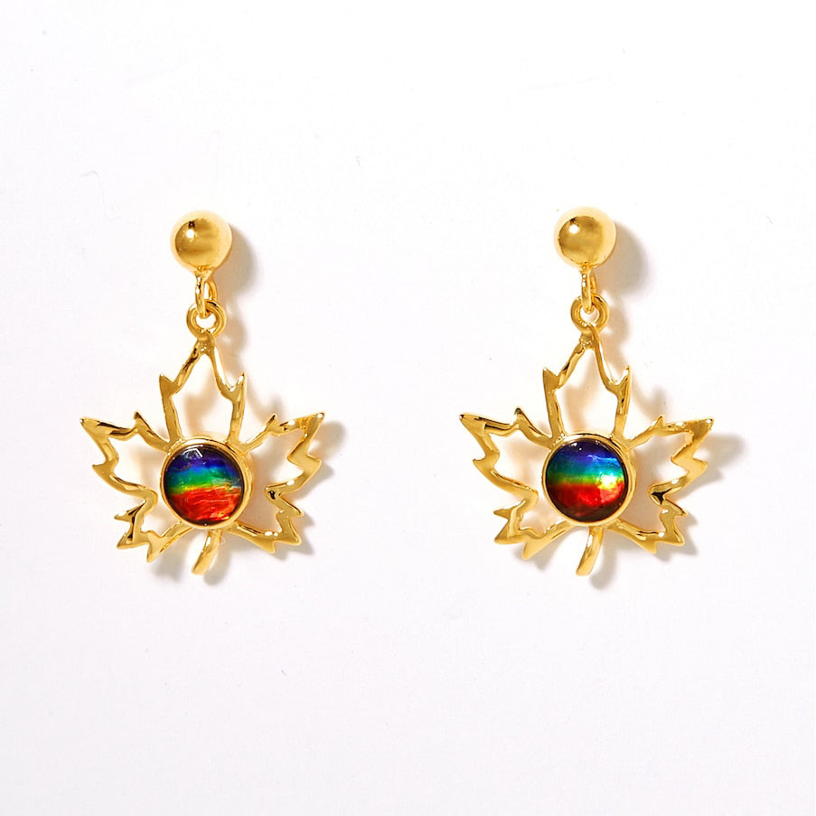 Maple Leaf Drop Earring