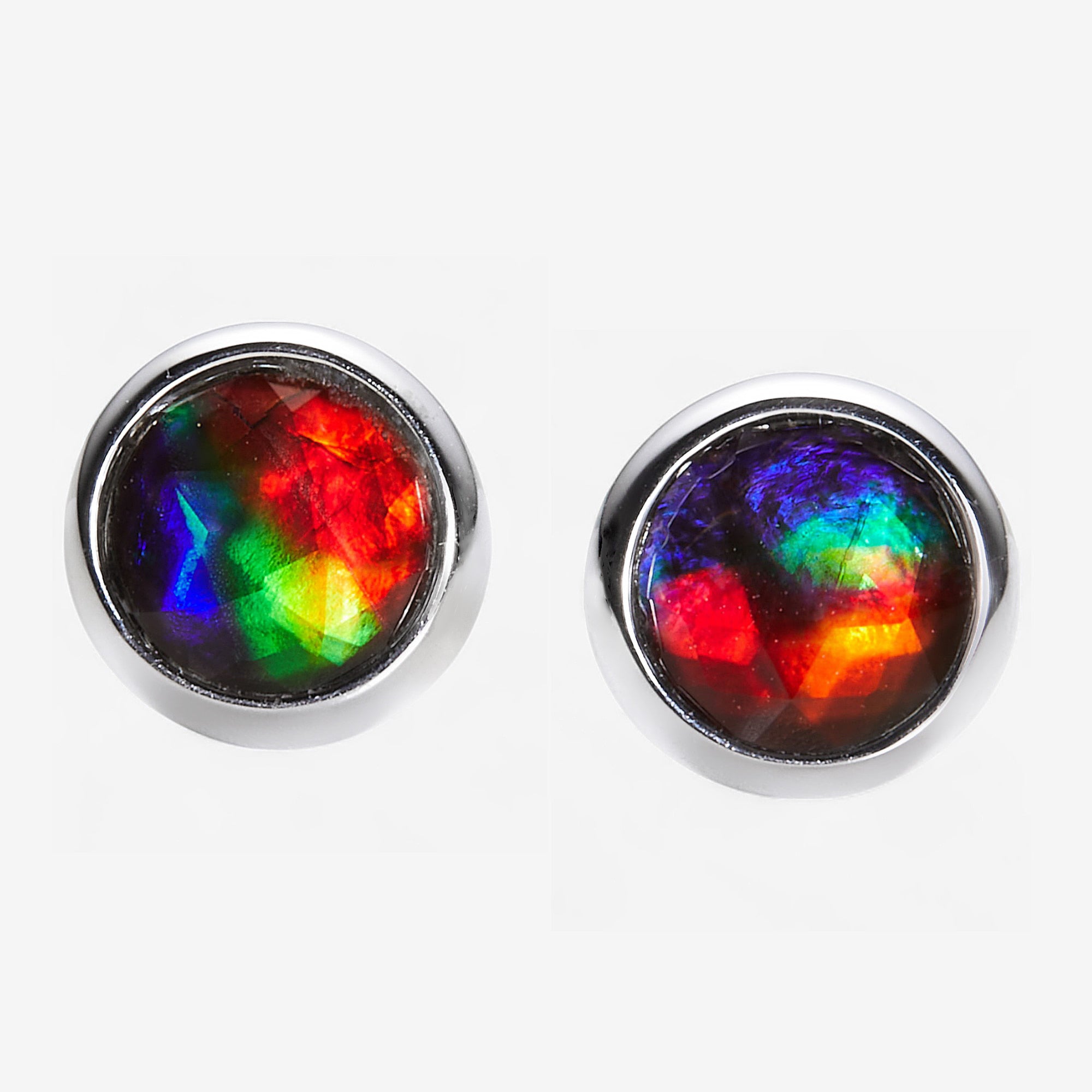 Round Stud Earrings