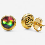 Round Stud Earrings