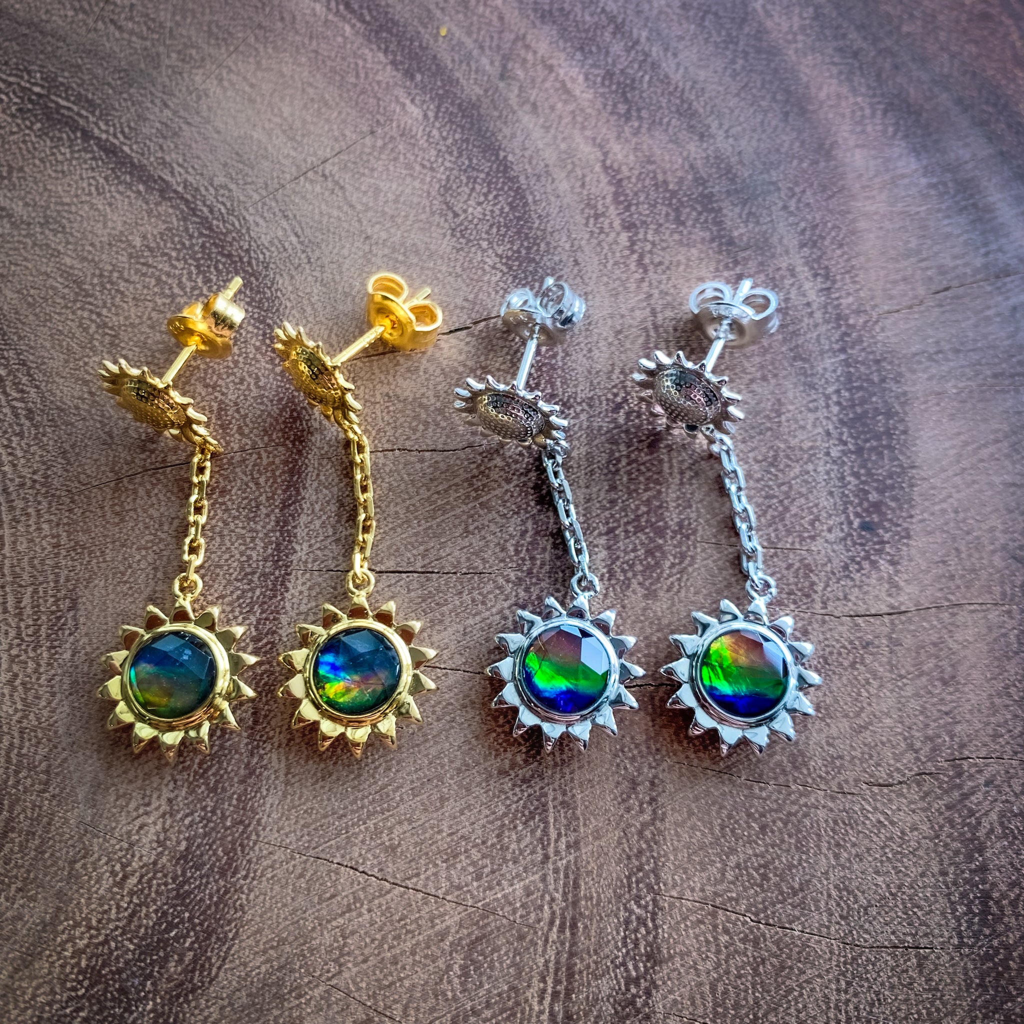 Sunflower Drop Earrings